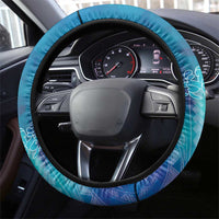 Turquoise Polynesia Father's Day Steering Wheel Cover Dad You Are My Hero LT14 - Polynesian Pride