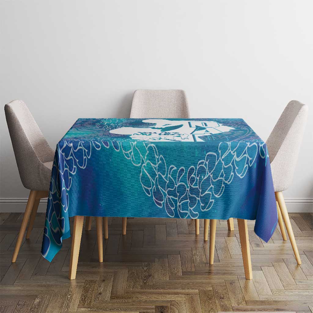 Turquoise Polynesia Father's Day Tablecloth Dad You Are My Hero LT14 - Polynesian Pride
