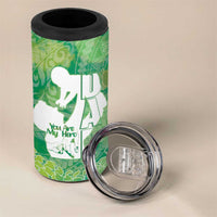 Green Polynesia Father's Day 4 in 1 Can Cooler Tumbler Dad You Are My Hero LT14 - Polynesian Pride