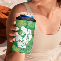 Green Polynesia Father's Day 4 in 1 Can Cooler Tumbler Dad You Are My Hero LT14 - Polynesian Pride