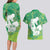 Green Polynesia Father's Day Couples Matching Long Sleeve Bodycon Dress and Hawaiian Shirt Dad You Are My Hero