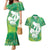 Green Polynesia Father's Day Couples Matching Mermaid Dress and Hawaiian Shirt Dad You Are My Hero