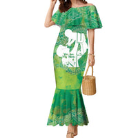 Green Polynesia Father's Day Mermaid Dress Dad You Are My Hero