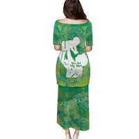 Green Polynesia Father's Day Puletasi Dad You Are My Hero