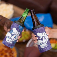 Purple Polynesia Father's Day 4 in 1 Can Cooler Tumbler Dad You Are My Hero LT14 - Polynesian Pride