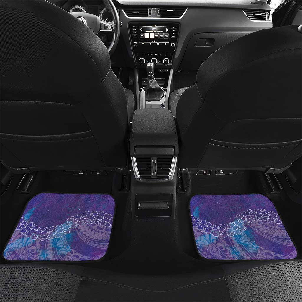 Purple Polynesia Father's Day Car Mats Dad You Are My Hero LT14 Set 2pcs - Back Purple - Polynesian Pride