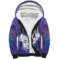 Purple Polynesia Father's Day Sherpa Hoodie Dad You Are My Hero LT14 Unisex Purple - Polynesian Pride