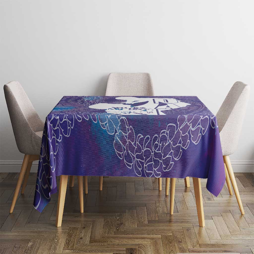 Purple Polynesia Father's Day Tablecloth Dad You Are My Hero LT14 - Polynesian Pride