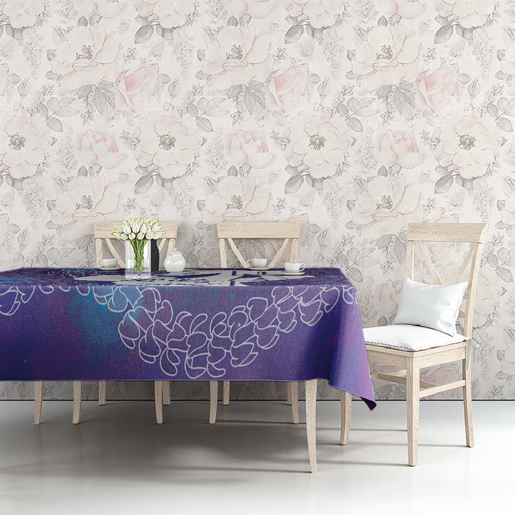 Purple Polynesia Father's Day Tablecloth Dad You Are My Hero LT14 - Polynesian Pride