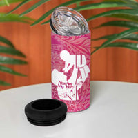 Pink Polynesia Father's Day 4 in 1 Can Cooler Tumbler Dad You Are My Hero LT14 - Polynesian Pride