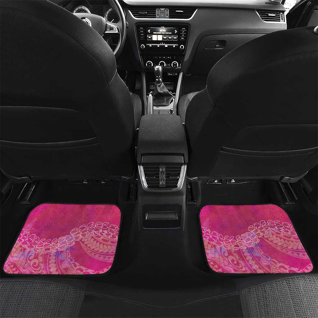 Pink Polynesia Father's Day Car Mats Dad You Are My Hero LT14 Set 2pcs - Back Pink - Polynesian Pride