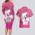 Pink Polynesia Father's Day Couples Matching Long Sleeve Bodycon Dress and Hawaiian Shirt Dad You Are My Hero