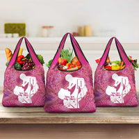 Pink Polynesia Father's Day Grocery Bag Dad You Are My Hero LT14 3-pack One Size Pink - Polynesian Pride
