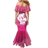 Pink Polynesia Father's Day Mermaid Dress Dad You Are My Hero