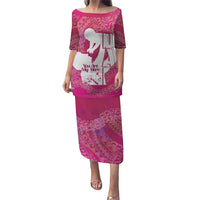 Pink Polynesia Father's Day Puletasi Dad You Are My Hero