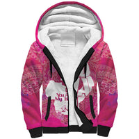 Pink Polynesia Father's Day Sherpa Hoodie Dad You Are My Hero LT14 Unisex Pink - Polynesian Pride