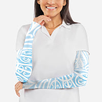 Blue New Zealand Puhoro Maori Tattoo Arm Sleeves