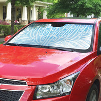 Blue New Zealand Puhoro Maori Tattoo Auto Sun Shade