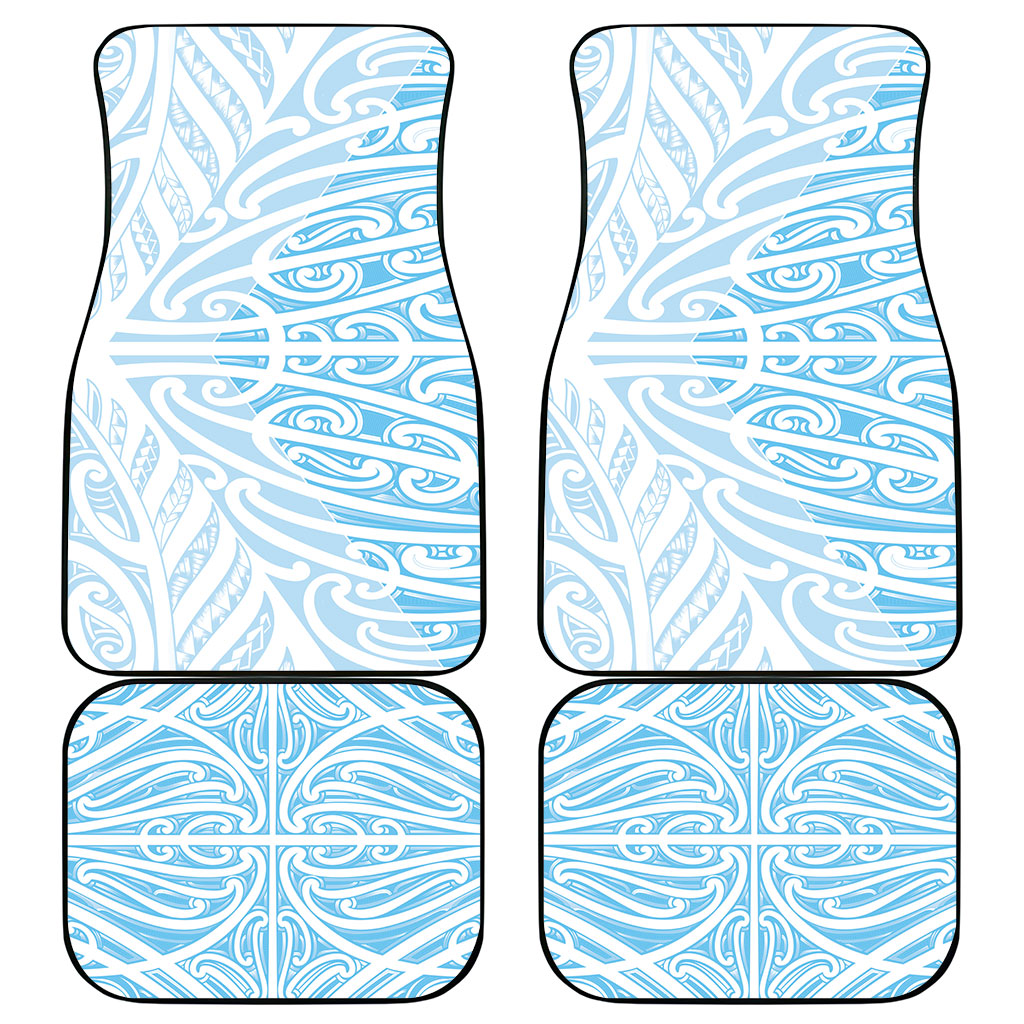 Blue New Zealand Puhoro Maori Tattoo Car Mats