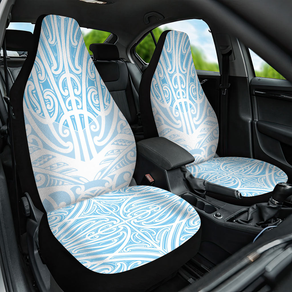 Blue New Zealand Puhoro Maori Tattoo Car Seat Cover