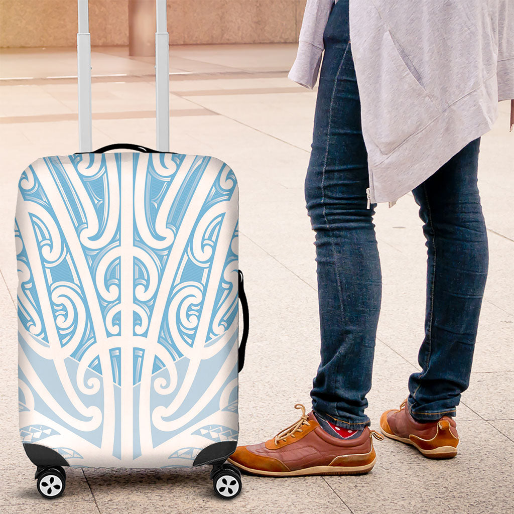 Blue New Zealand Puhoro Maori Tattoo Luggage Cover