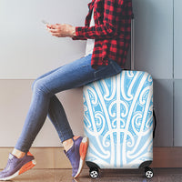 Blue New Zealand Puhoro Maori Tattoo Luggage Cover