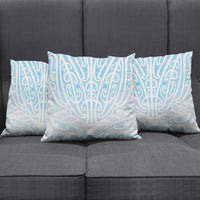 Blue New Zealand Puhoro Maori Tattoo Pillow Cover