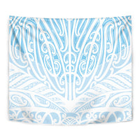 Blue New Zealand Puhoro Maori Tattoo Tapestry