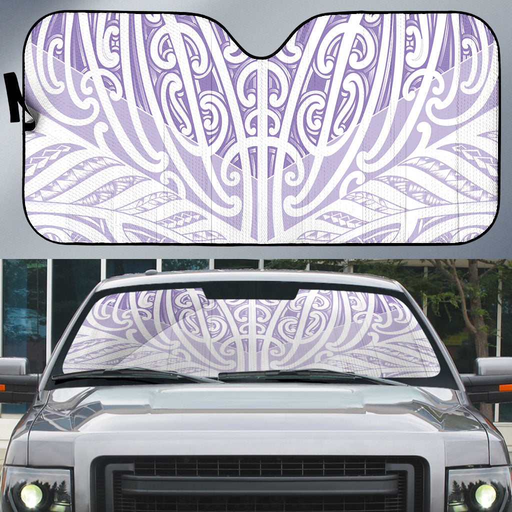 Purple New Zealand Puhoro Maori Tattoo Auto Sun Shade