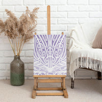 Purple New Zealand Puhoro Maori Tattoo Canvas Wall Art