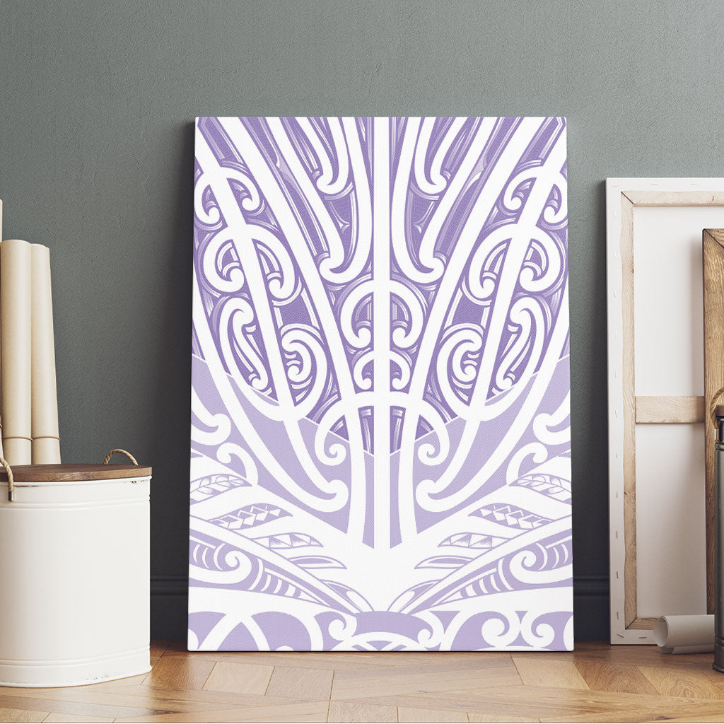 Purple New Zealand Puhoro Maori Tattoo Canvas Wall Art