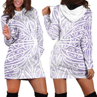 Purple New Zealand Puhoro Maori Tattoo Hoodie Dress