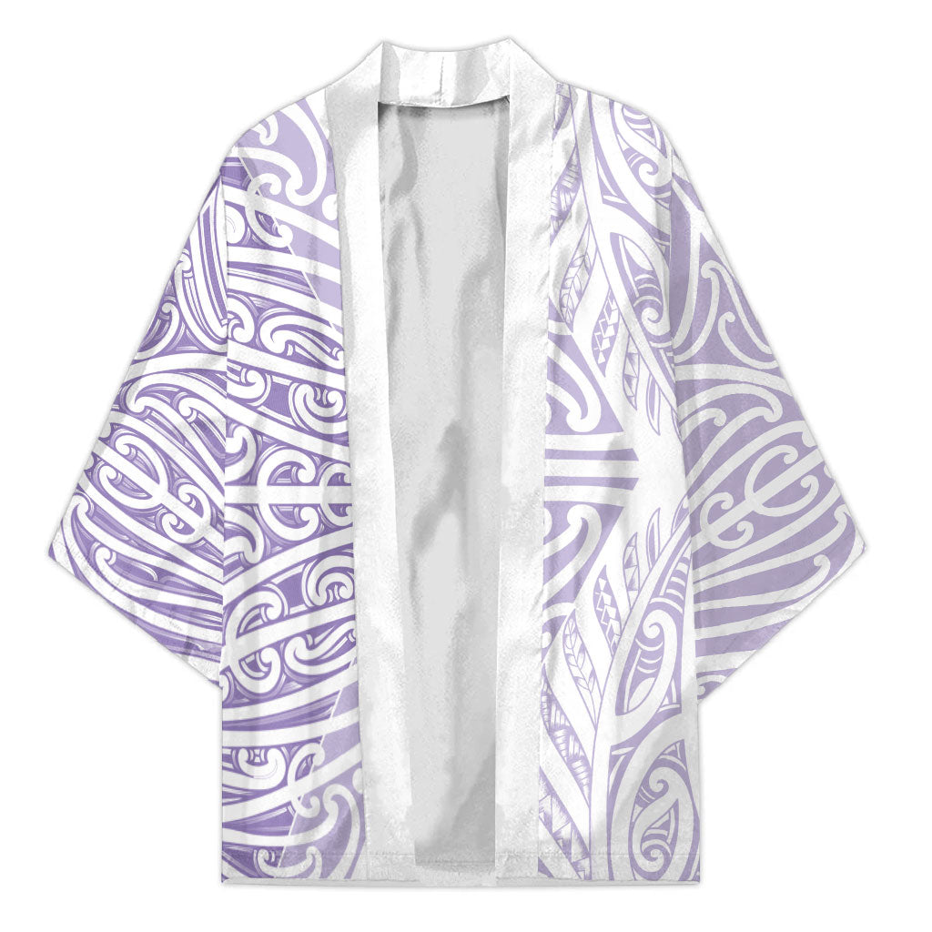 Purple New Zealand Puhoro Maori Tattoo Kimono