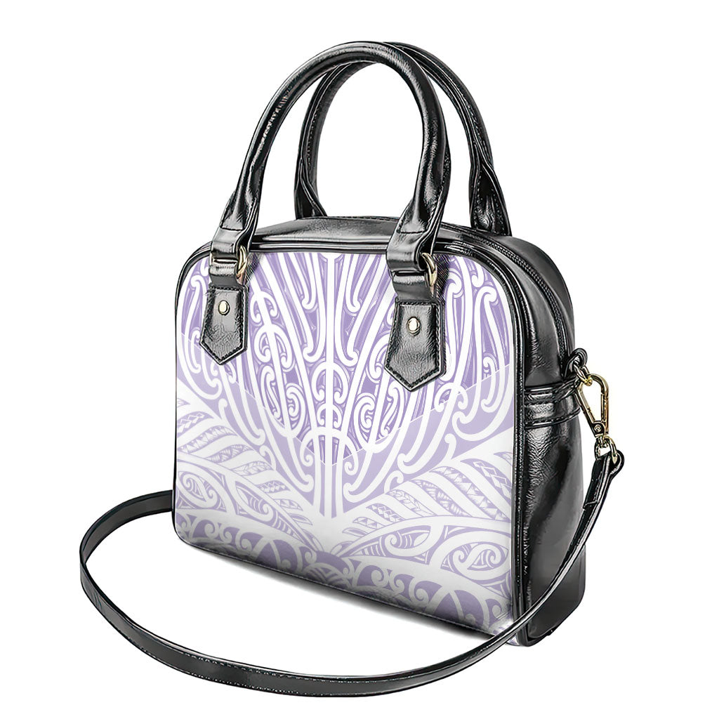 Purple New Zealand Puhoro Maori Tattoo Shoulder Handbag
