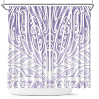 Purple New Zealand Puhoro Maori Tattoo Shower Curtain