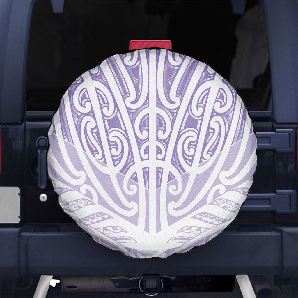 Purple New Zealand Puhoro Maori Tattoo Spare Tire Cover