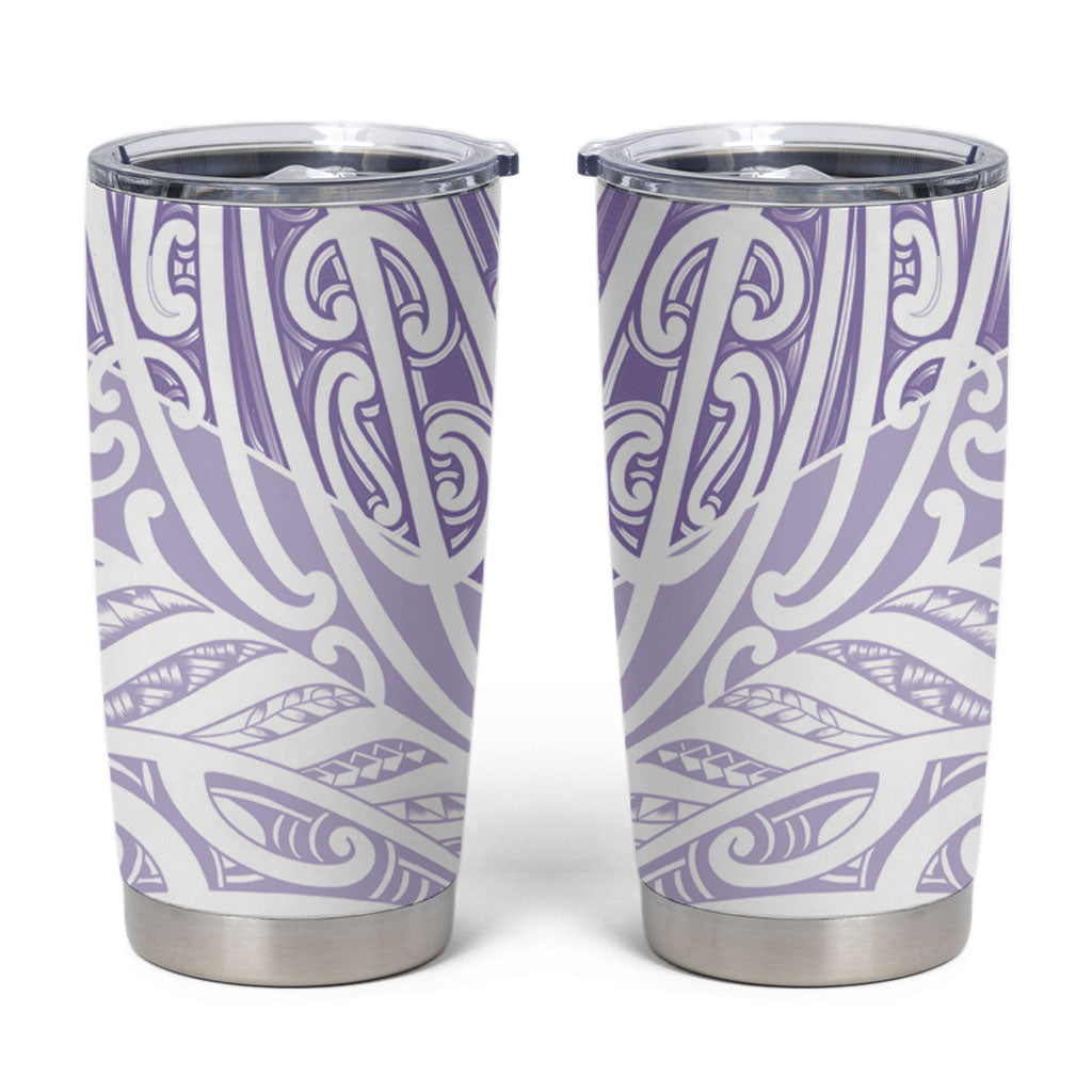 Purple New Zealand Puhoro Maori Tattoo Tumbler Cup