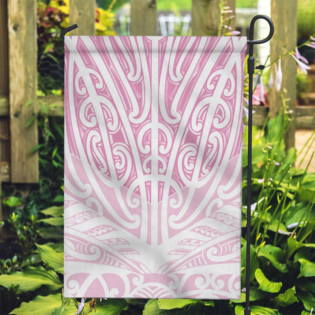 Pink New Zealand Puhoro Maori Tattoo Garden Flag