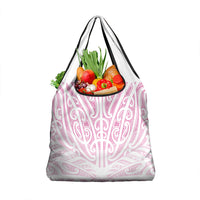 Pink New Zealand Puhoro Maori Tattoo Grocery Bag