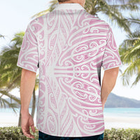 Pink New Zealand Puhoro Maori Tattoo Hawaiian Shirt