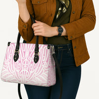 Pink New Zealand Puhoro Maori Tattoo Leather Bag