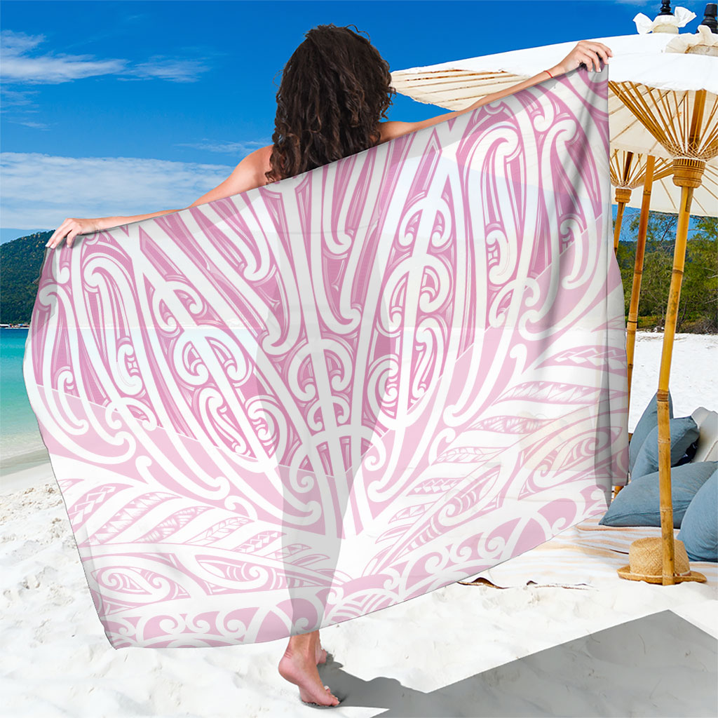 Pink New Zealand Puhoro Maori Tattoo Sarong