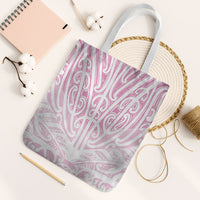 Pink New Zealand Puhoro Maori Tattoo Tote Bag