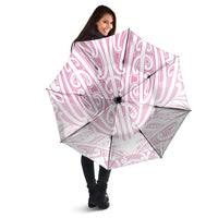 Pink New Zealand Puhoro Maori Tattoo Umbrella