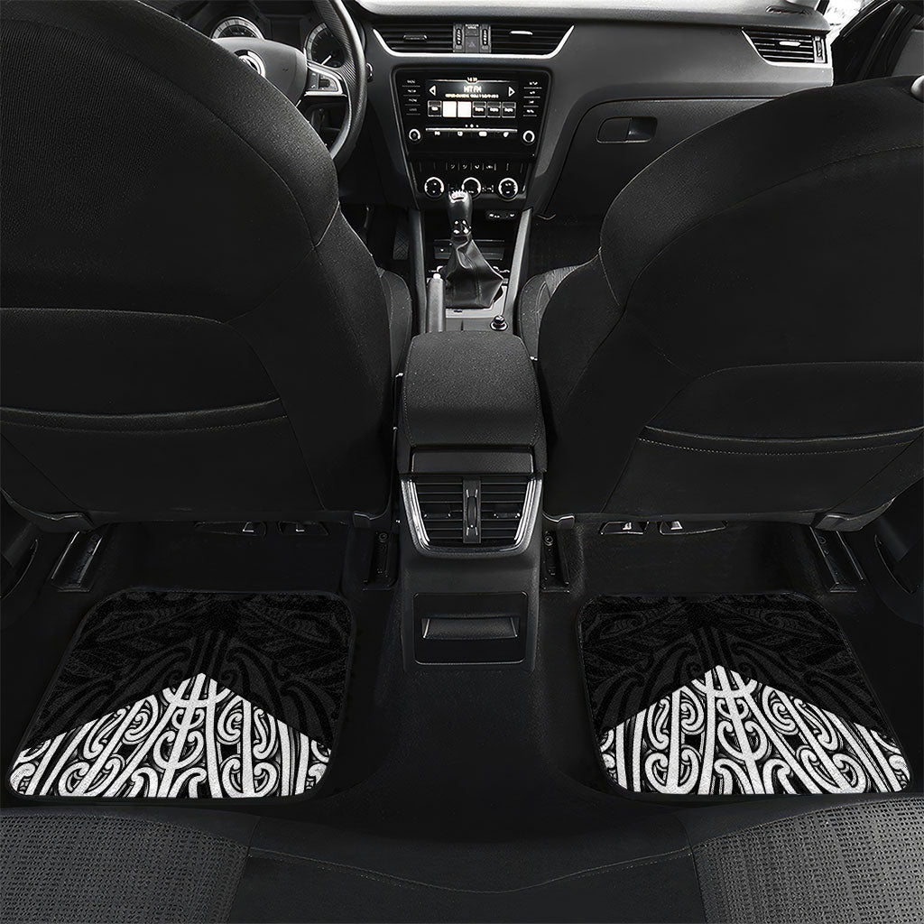 Black New Zealand Puhoro Maori Tattoo Car Mats