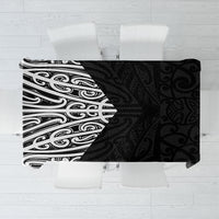 Black New Zealand Puhoro Maori Tattoo Tablecloth
