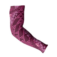 Pink Aloha Hawaii Arm Sleeves Hawaiian Kakau Ohia Lehua Lei LT14 - Polynesian Pride