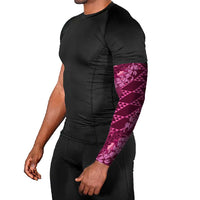 Pink Aloha Hawaii Arm Sleeves Hawaiian Kakau Ohia Lehua Lei LT14 - Polynesian Pride