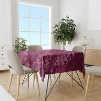 Pink Aloha Hawaii Tablecloth Hawaiian Kakau Ohia Lehua Lei LT14 - Polynesian Pride