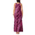 Pink Aloha Hawaii Tank Maxi Dress Hawaiian Kakau Ohia Lehua Lei - Polynesian Pride